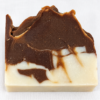 Savon Épure Naturelle artisanal brun et crème, vue de face